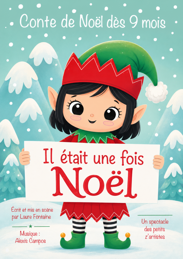 Affiche du spectacle Il était une fois Noël à la Comédie de la Roseraie