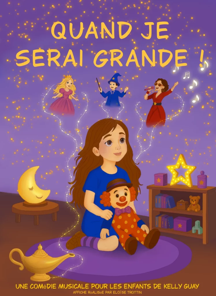 Affiche du spectacle Quand je serai grande ! à la Comédie de la Roseraie
