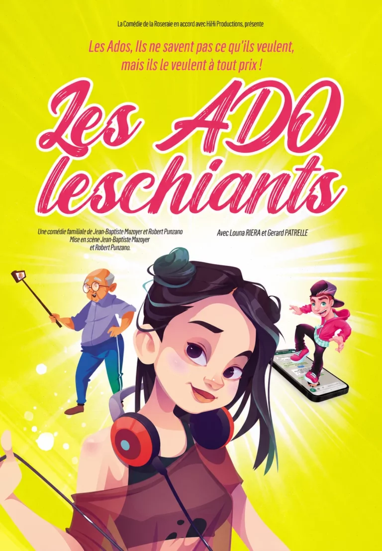 Affiche du spectacle Les Adoleschiants à la Comédie de la Roseraie
