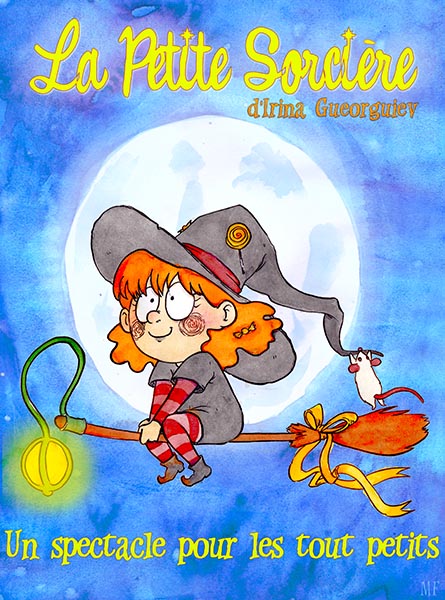 Affiche du spectacle La petite sorcière à la Comédie de la Roseraie