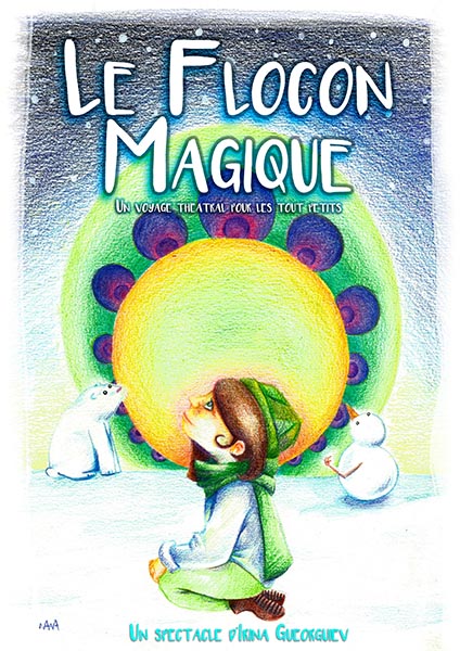 Affiche du spectacle Le flocon magique à la Comédie de la Roseraie