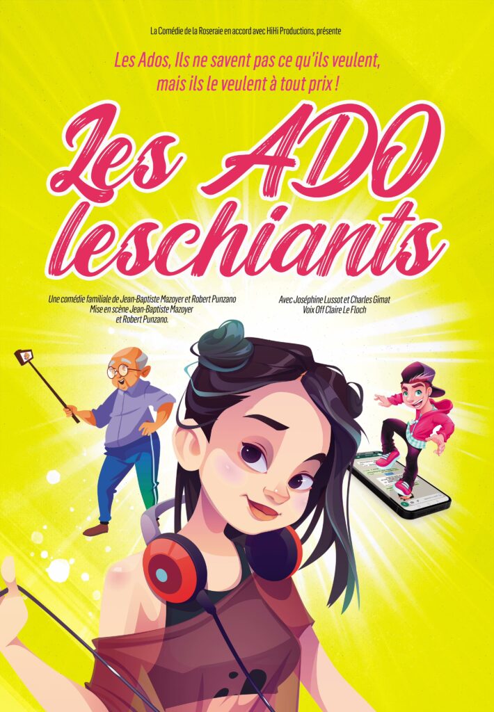 Affiche du spectacle Les Adoleschiants à la Comédie de la Roseraie