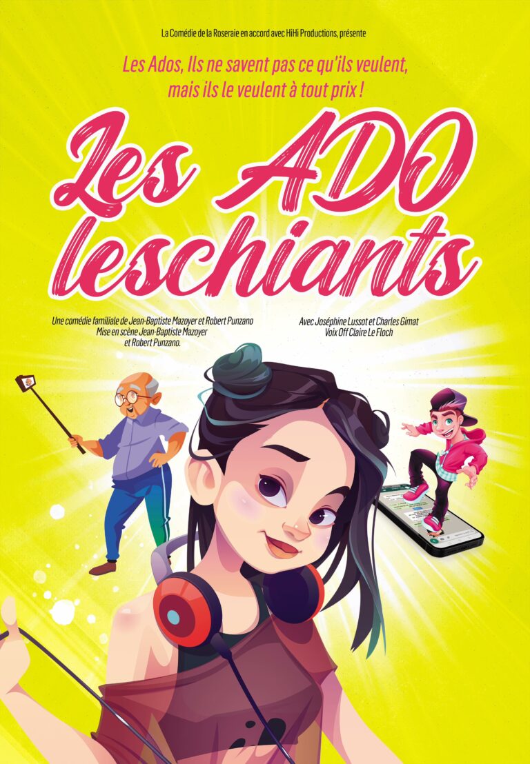 Affiche du spectacle Les Adoleschiants à la Comédie de la Roseraie