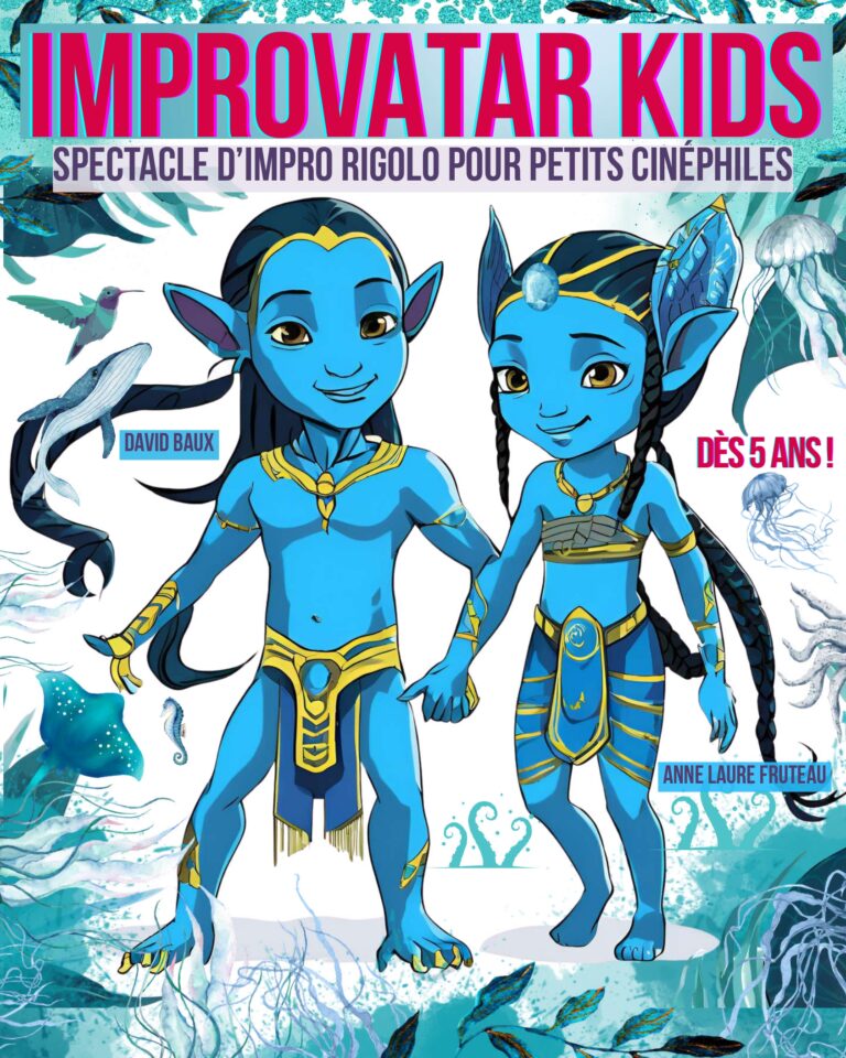 Affiche du spectacle Improvatar Kids à la Comédie de la Roseraie