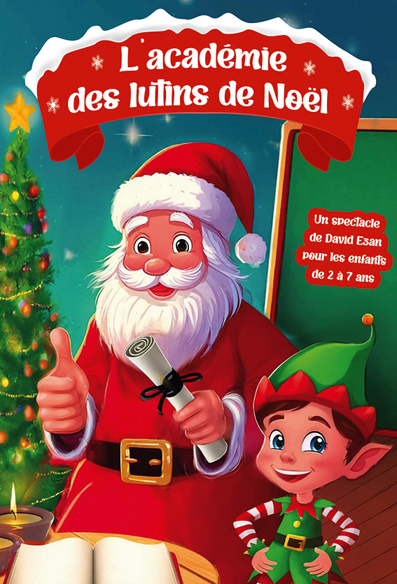 Affiche du spectacle L&rsquo;académie des lutins de Noël à la Comédie de la Roseraie