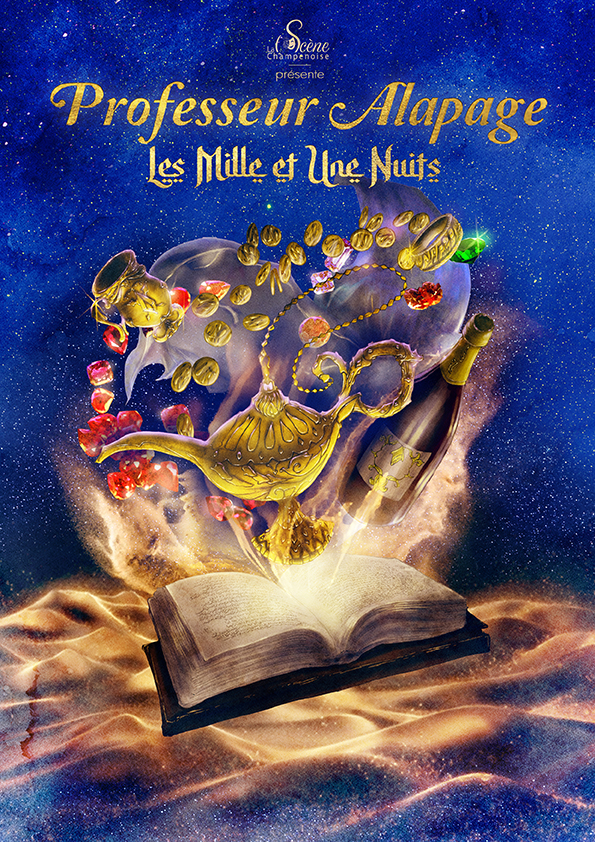 Professeur alapage les mille et une nuits — La Comédie de la Roseraie